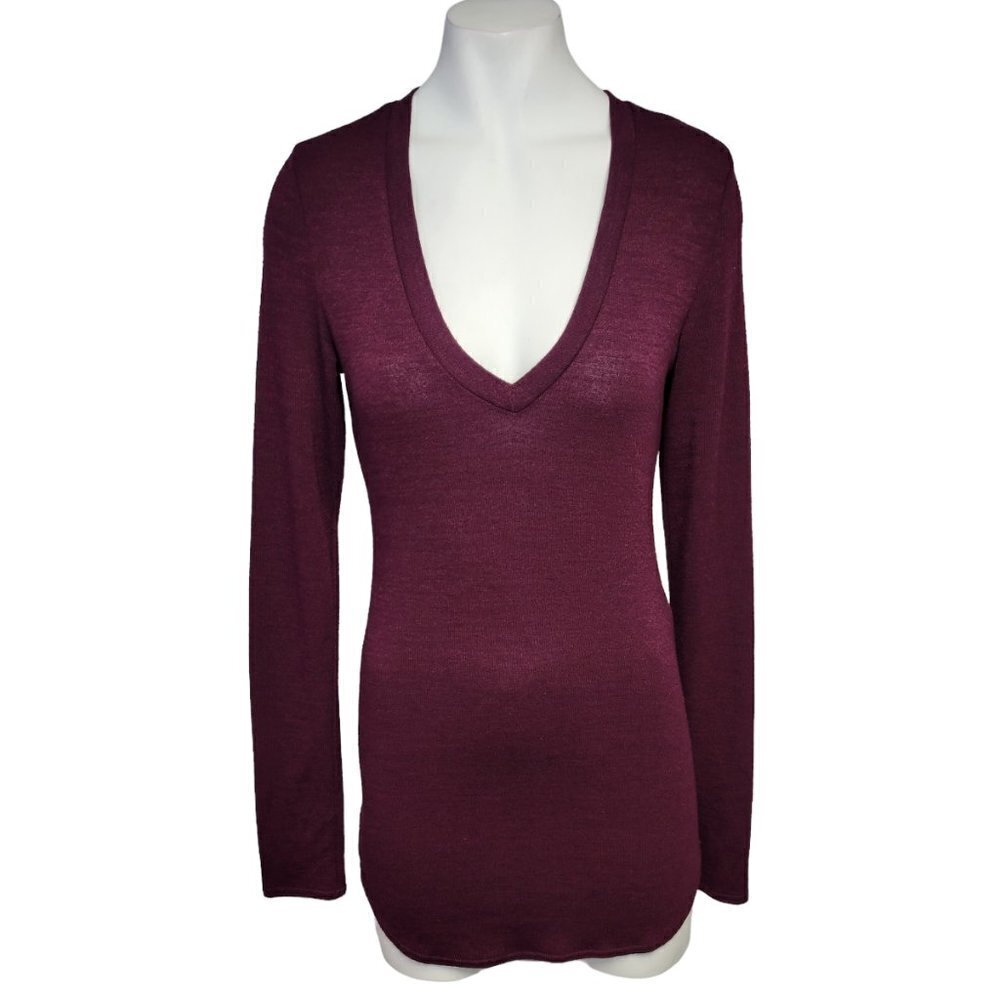 Aritzia Wilfred Free Open Back Tunic  Long Sleeve Top